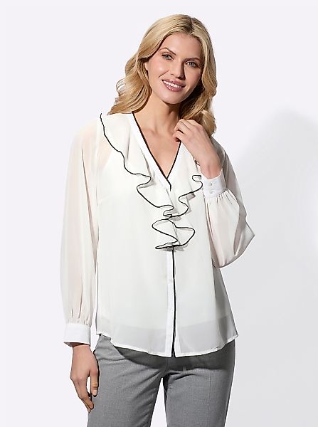 Sieh an! Klassische Bluse Langarmbluse (2-tlg) günstig online kaufen