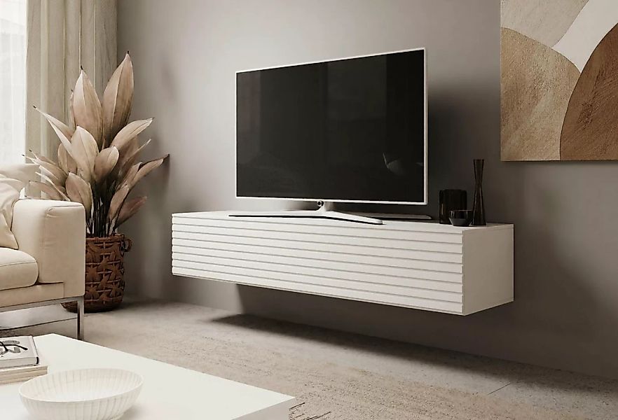 Furnix TV-Schrank JANITA-160 Fernsehschrank mit Lamellenfront TV-Hängeschra günstig online kaufen