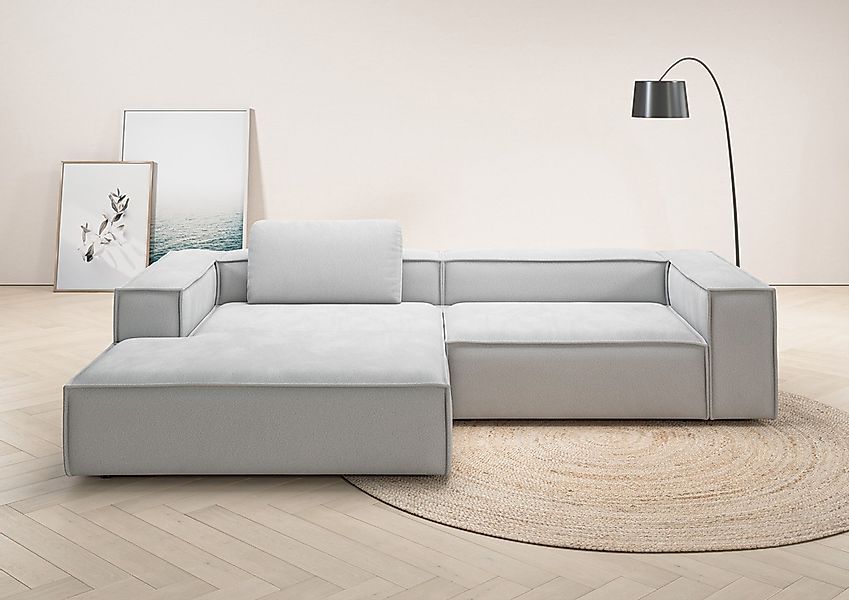 Home affaire Ecksofa "Watertown, modernes XXL L-Form, 306 cm breit" Großzüg günstig online kaufen