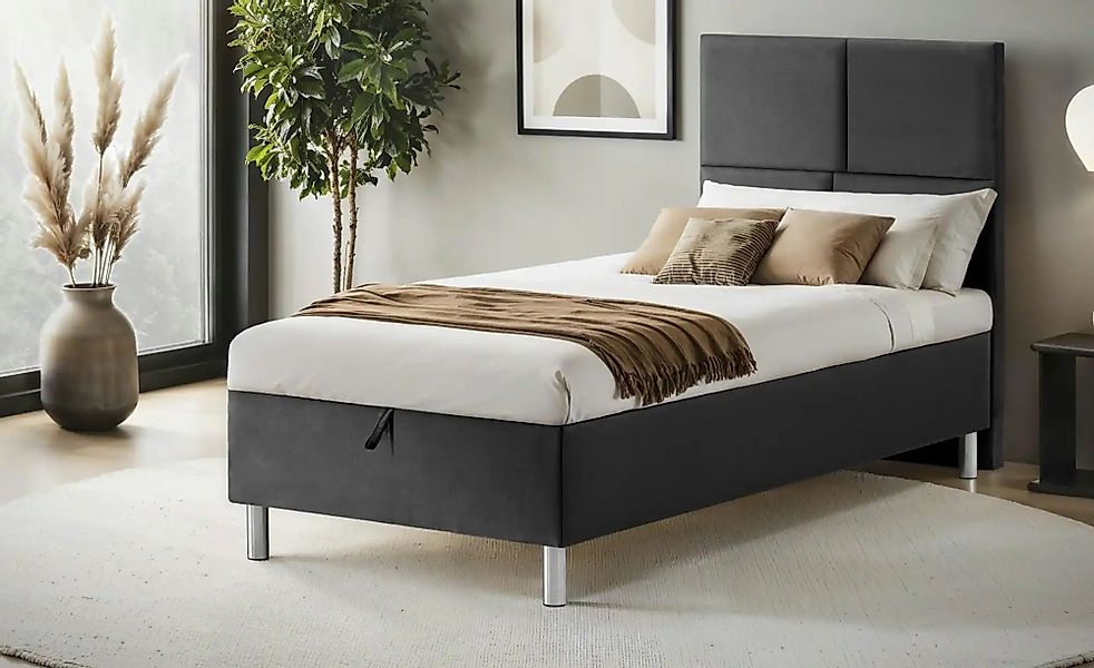 Boxbett mit Bettkasten Adria ¦ grau ¦ Maße (cm): B: 100 H: 110 Betten > Kom günstig online kaufen