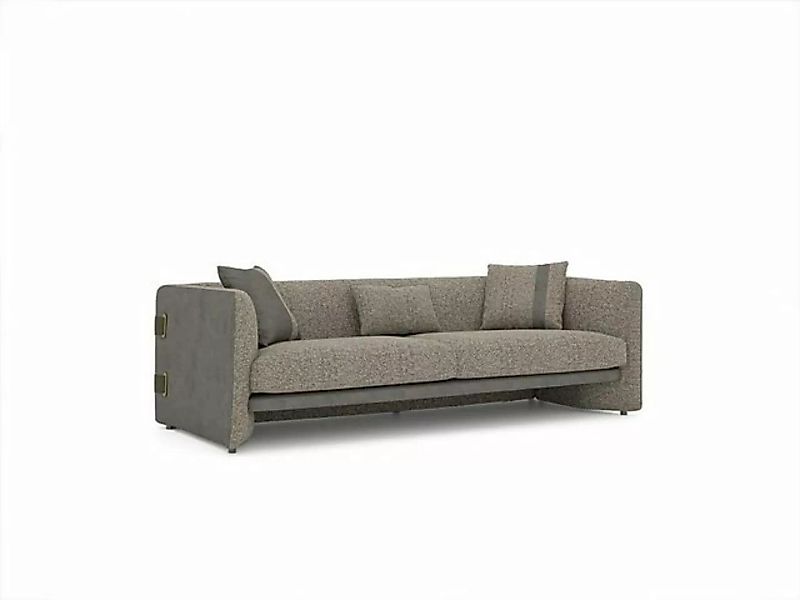 JVmoebel 3-Sitzer Grau Sofa Dreisitzer Möbel Polstermöbel Wohnzimmer Einric günstig online kaufen