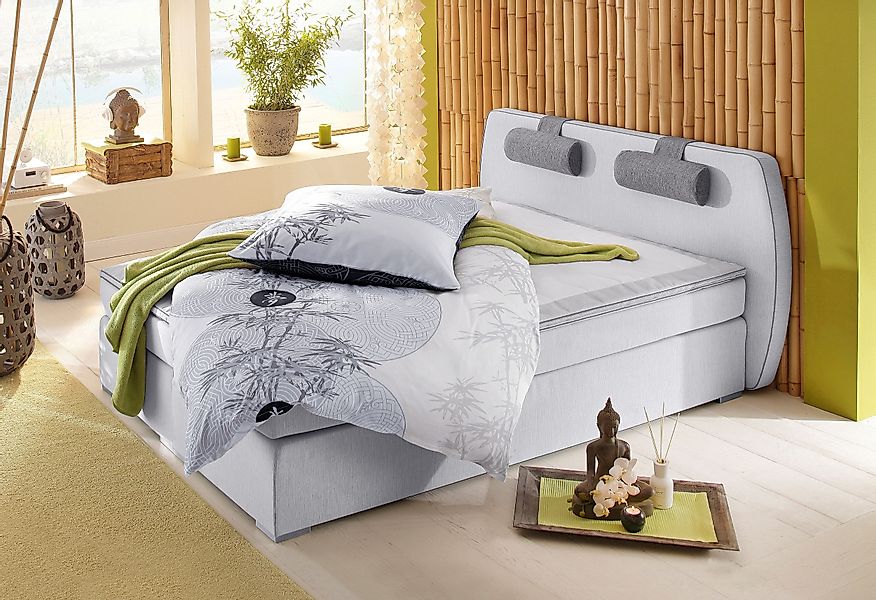 ATLANTIC home collection Boxspringbett "Rex", mit Topper und verstellbaren günstig online kaufen