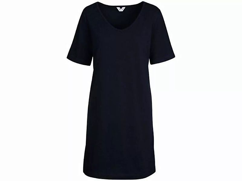 MELA Jerseykleid MELA Bio-Damen-Midi-Kleid 'JANITRA' mit V-Ausschni günstig online kaufen