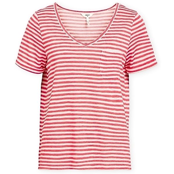 Object  Sweatshirt Noos Top Tessi Slub - Paradise Pink/White günstig online kaufen