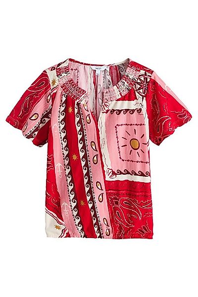 Next T-Shirt Kurzärmeliges Oberteil mit Ballonsaum (1-tlg) günstig online kaufen