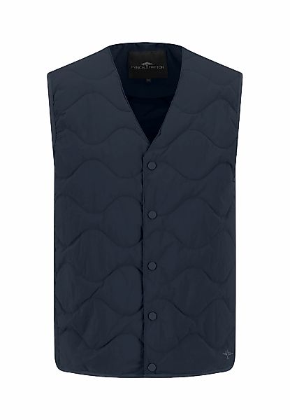 FYNCH-HATTON Steppweste mit V-Ausschnitt, mit Druckknöpfen, normale Passfor günstig online kaufen