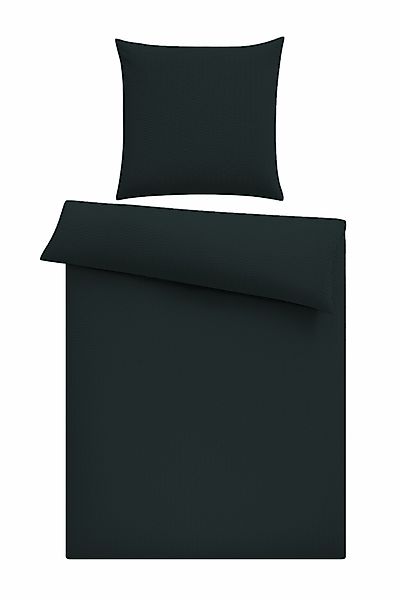 One Home Bettwäsche Seersucker Uni, Seersucker, günstig online kaufen