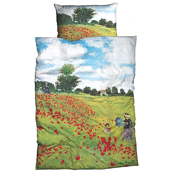 CASATEX Bettwäsche Claude Monet Mohnfeld Multi günstig online kaufen