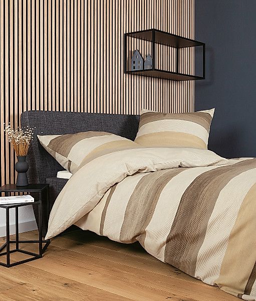 Janine Janine Feinbiber Bettwäsche DAVOS 65158 bronzebraun Größe:  240x220 günstig online kaufen