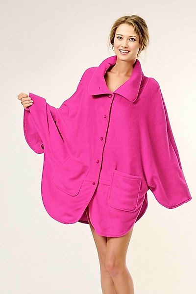 M-Diamant Morgenmantel Bademantel Morgenmantel Kuscheliger Fleece-Poncho günstig online kaufen