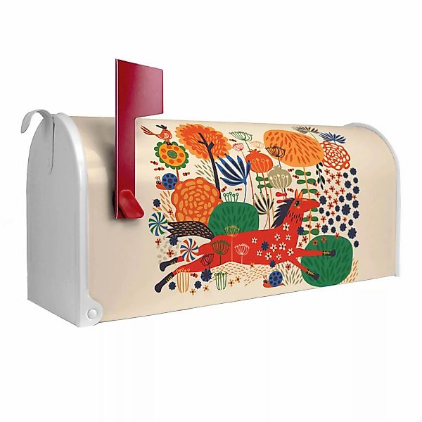 Banjado Amerikanischer Briefkasten Weiß 48x22x16cm US Mailbox Letterbox Pos günstig online kaufen