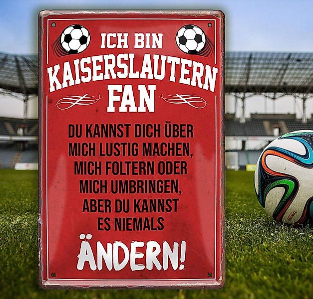 schilderkreis24 Metallschild Blechschild Hier wohnt ein Kaiserslautern Fan günstig online kaufen