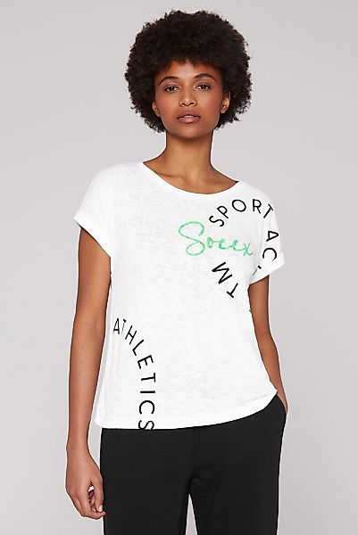 SOCCX Rundhalsshirt, mit fixierten Turn-Up-Ärmeln günstig online kaufen
