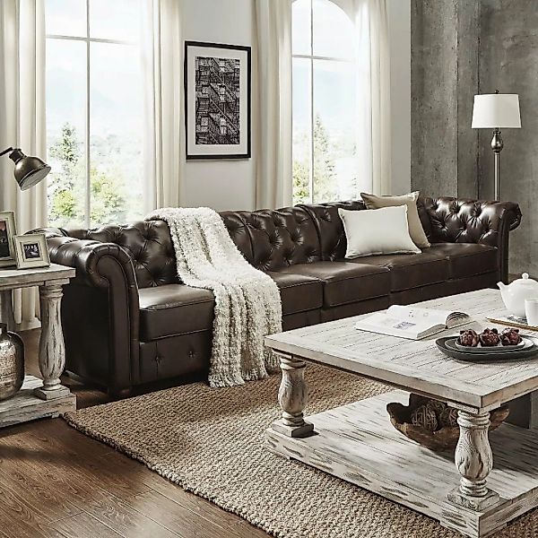 JVmoebel Chesterfield-Sofa, Chesterfield 5 Sitzer Sofa Design Sofa Couch 31 günstig online kaufen