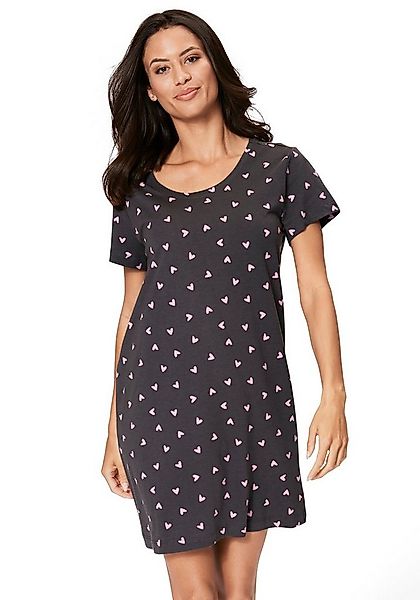 s.Oliver Sleepshirt (1-teilig) mit Herzmotiven günstig online kaufen