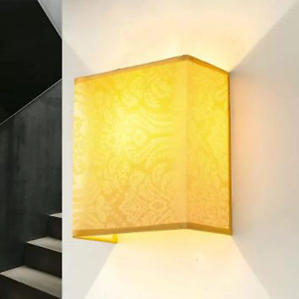 Eckige Wandlampe Stoff Schirm Loft Design Schlafzimmer günstig online kaufen