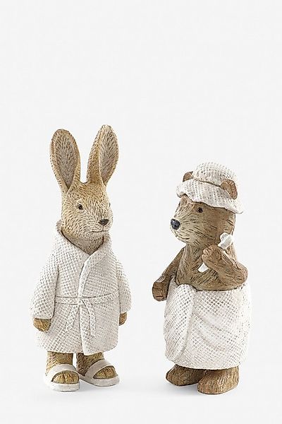 Next Dekofigur Bertie Bear und Rosie Rabbit Badedeko, 2er-Set günstig online kaufen