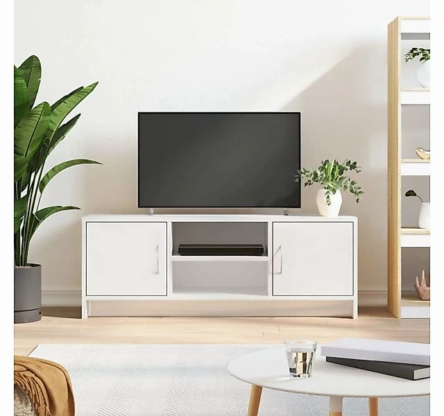 furnicato TV-Schrank Hochglanz-Weiß 102x30x37,5 cm Holzwerkstoff günstig online kaufen