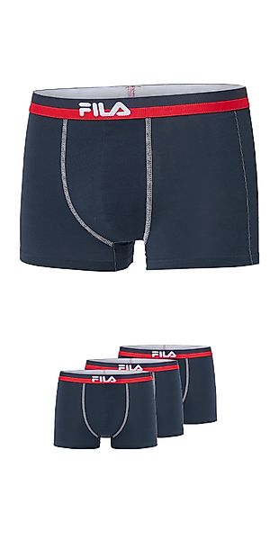 Fila Boxershorts 3er Pack, elastischer Logobund, Kontrastnähte günstig online kaufen