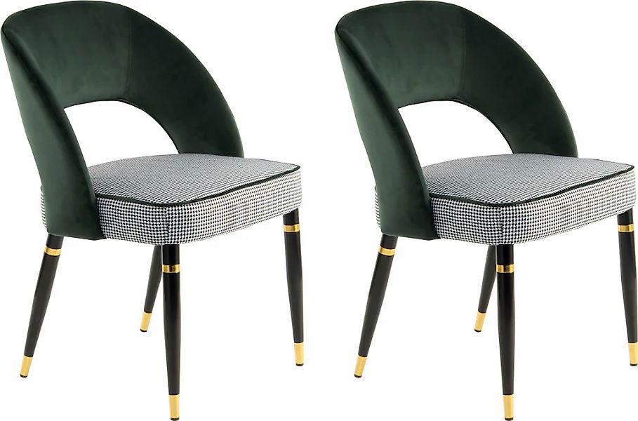 Kayoom Polsterstuhl "Stuhl Courtney 525 2er-Set, 2er-Set Stühle, komfortabl günstig online kaufen