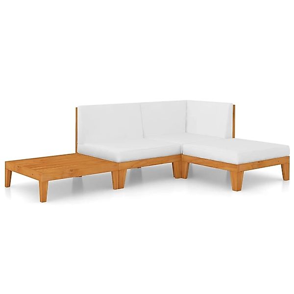 4-tlg. Garten-lounge-set Mit Kissen Massivholz Akazie günstig online kaufen