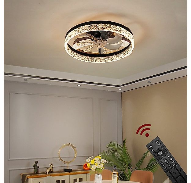 Eurotondisplay Deckenventilator Deckenventilator LED Beleuchtung Deckenlamp günstig online kaufen