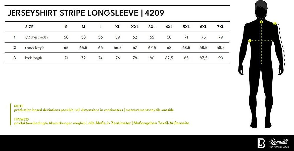Brandit Longsleeve Jerseyshirt Stripe Longsleeve günstig online kaufen