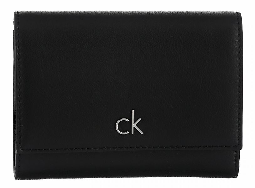 Calvin Klein Geldbörse "CK RE-LOCK MEDIUM TRIFOLD", Damen Portemonnaie, Gel günstig online kaufen
