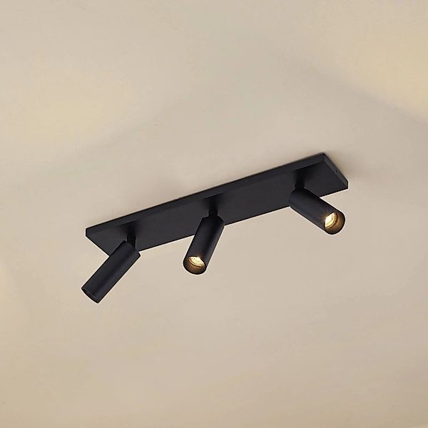 Arcchio Deckenstrahler Brinja Slim, schwarz, 3-flg GU10 MR11 günstig online kaufen