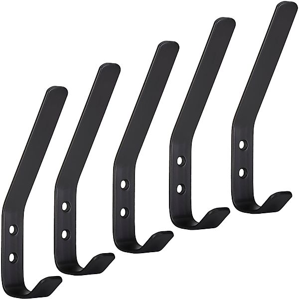 SO-TECH® Garderobenhaken ALBA echt Edelstahl schwarz günstig online kaufen
