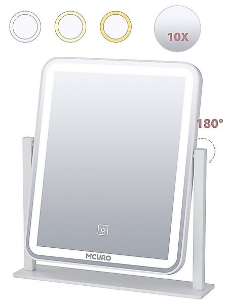 MCURO Kosmetikspiegel LED Schminkspiegel 10X Vergrößerung mit beleuchtung, günstig online kaufen
