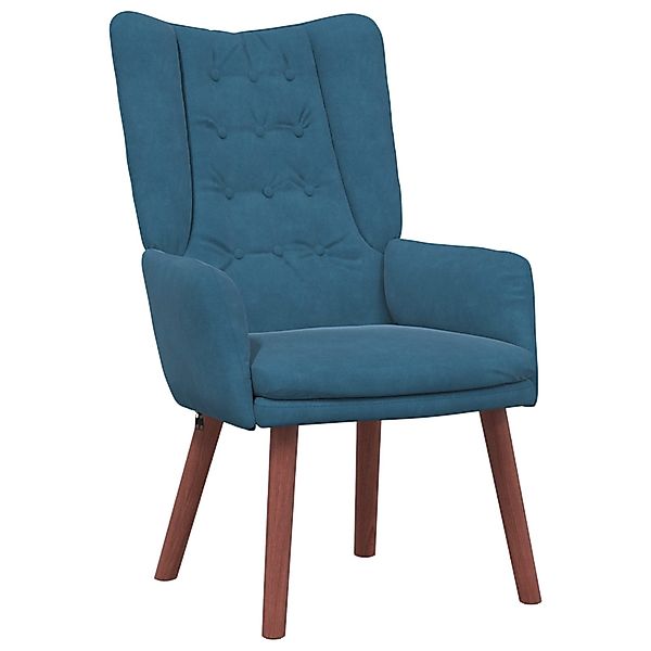 vidaXL Sessel Relaxsessel Blau Samt (1-St) günstig online kaufen