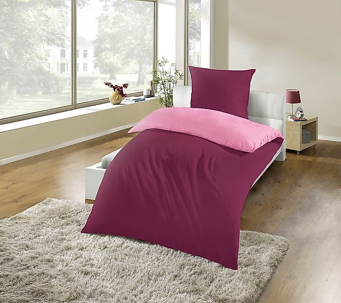 KiNZLER Wendebettwäsche "Mikrofaser Flanell Bettwäsche "Cashmere Touch"" 2 günstig online kaufen