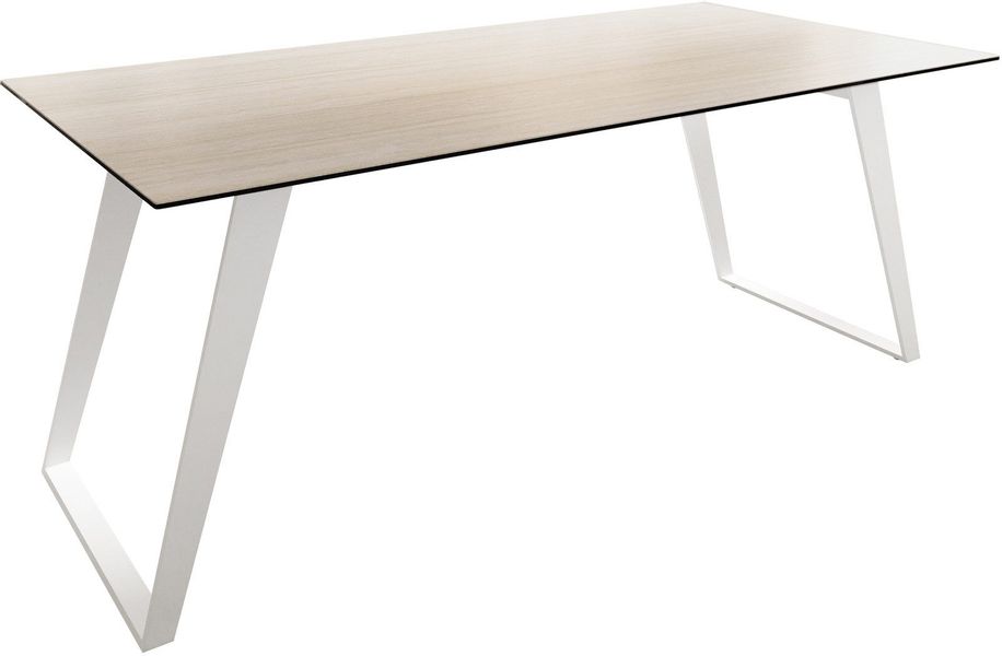 DELIFE Esstisch Edge, Keramik Laminam®Travertino Bianco günstig online kaufen