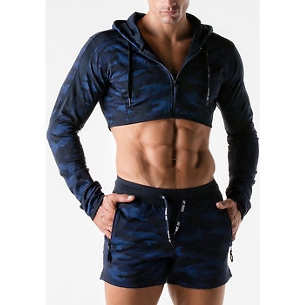 Code 22  Trainingsjacken Kurze Sportjacke mit Kapuze Urban Camo navy Code22 günstig online kaufen