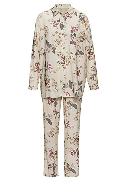 LASCANA Pyjama, (2 tlg.), im klassischen Stil günstig online kaufen