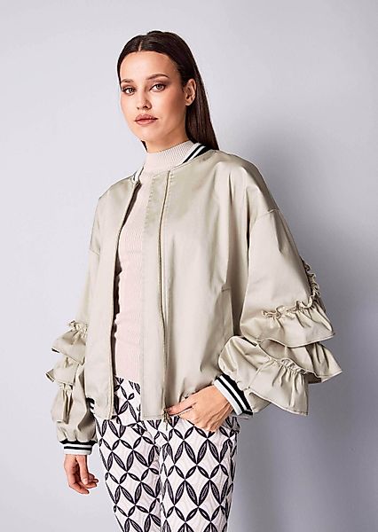 Alba Moda Kurzblazer Blouson mit Rüschen günstig online kaufen