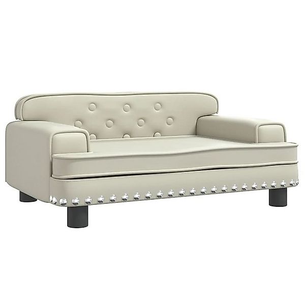 vidaXL Kindersofa Kindersofa Creme 70x45x30 cm Kunstleder Kindercouch Kinde günstig online kaufen