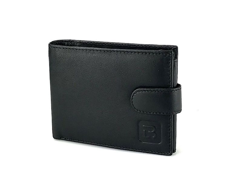 L&B Geldbörse + RFID-Schutz & 7 Kartenfächer, Leder Portemonnaie >2654< Gel günstig online kaufen