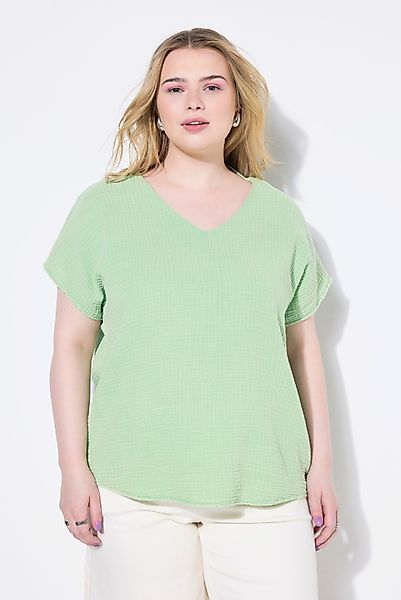 Studio Untold Druckbluse Blusenshirt oversized Musselin günstig online kaufen