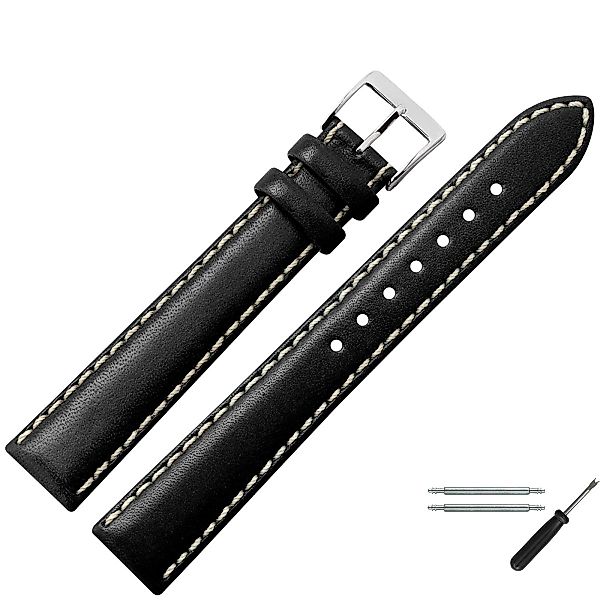MARBURGER Uhrenarmband 22mm Leder XL Extra günstig online kaufen