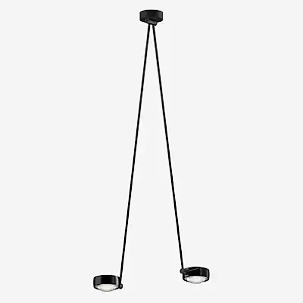 Occhio Sento Soffitto Due 125 Up D Deckenleuchte LED 2-flammig, Kopf black günstig online kaufen