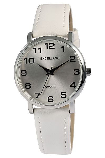 Excellanc Quarzuhr 1900274 mit Lederimitat, Mineralglas, günstig online kaufen
