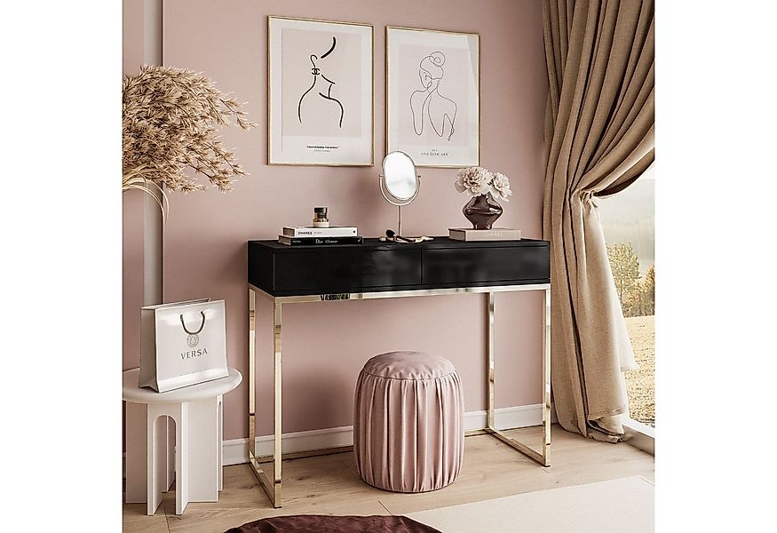 ALLHOUSE24 Konsolentisch NOEL 100 cm Breite Konsolentisch Schubladen Metall günstig online kaufen