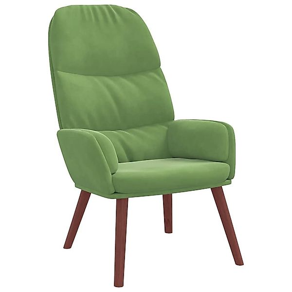 vidaXL Sessel Relaxsessel Hellgrün Samt (1-St) günstig online kaufen