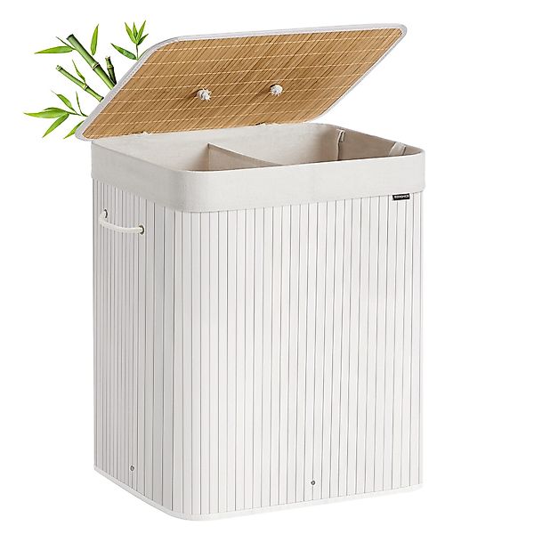 SONGMICS Wäschekorb, mit Deckel, 120 L, günstig online kaufen