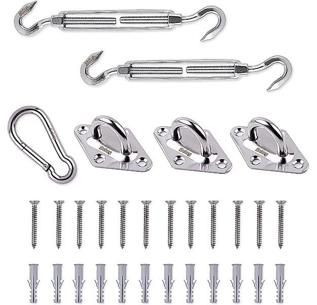 Sekey Sonnensegel Sonnenschutz Befestigungsset Sonnensegel Zubehör für die günstig online kaufen