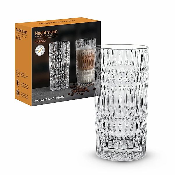 Nachtmann Latte-Macchiato-Glas "Latte Macchiato Gläser Ethno Barista 434 ml günstig online kaufen