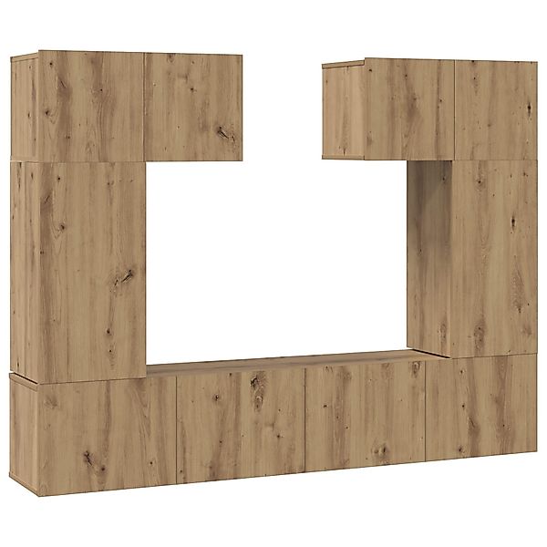 vidaXL TV-Schrank TV-Schrank-Set 6 pcs Eiche günstig online kaufen