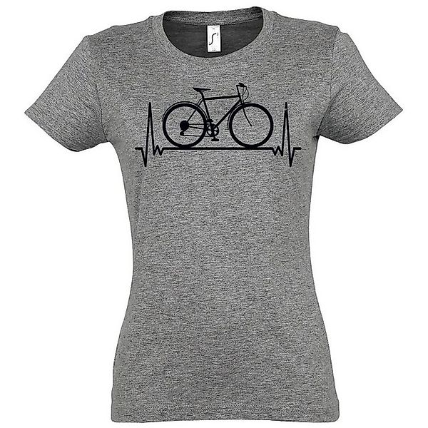 Youth Designz T-Shirt Heartbeat Fahrrad Damen Shirt mit trendigem Frontprin günstig online kaufen